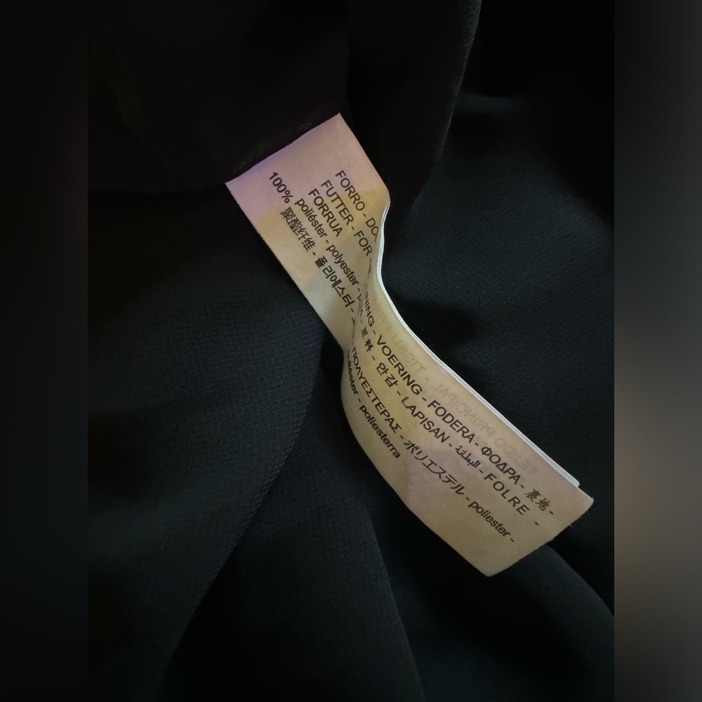 Zara Cowl Neck Black Satin Mini Slip Dress​​ - Picture 4 of 7